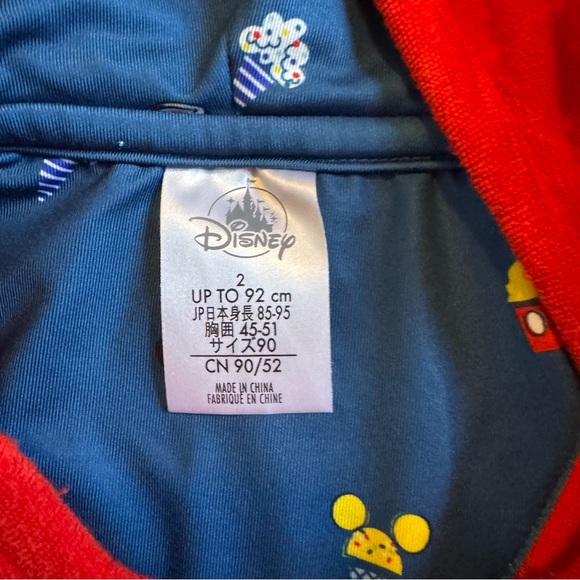 Disney Red Hooded Kids Swim Coverup Minnie Mouse - Picture 3 of 8